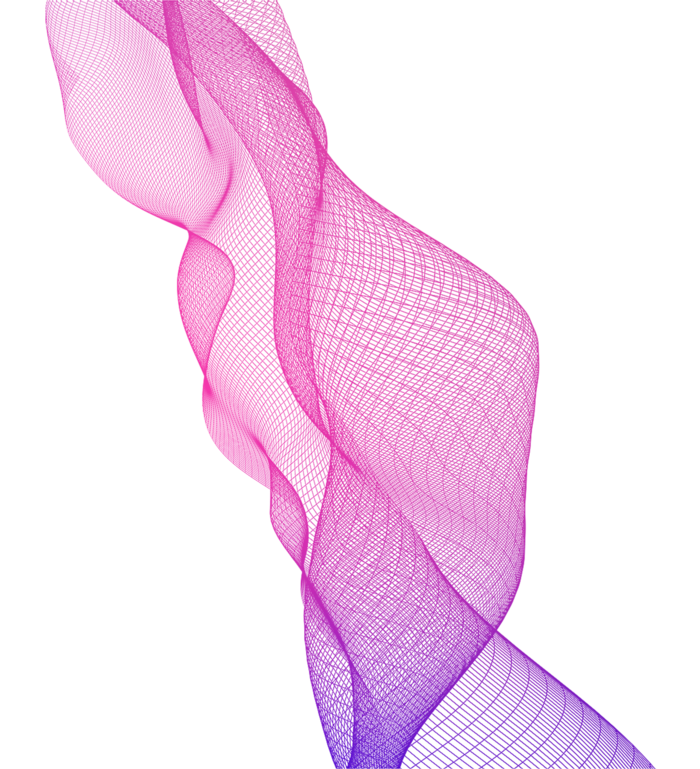 蓝紫色波纹渐变线条科技电商免抠png