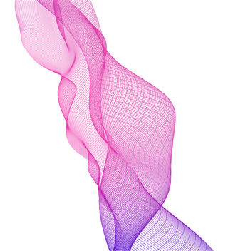 蓝紫色波纹渐变线条科技电商免抠png