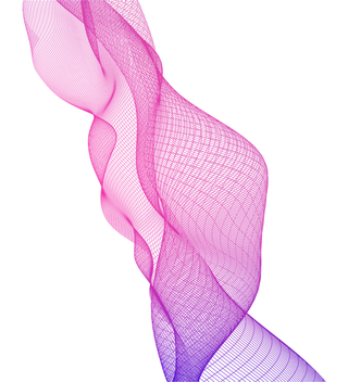 蓝紫色波纹渐变线条科技电商免抠png