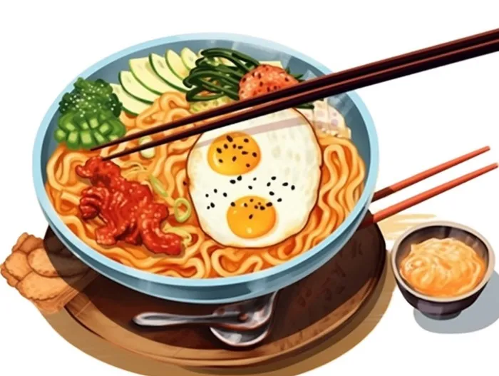 美食鸡蛋西红柿面条免抠(1232x928)