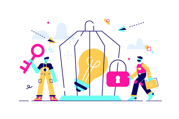 扁平化人物场景办公互联网等距ai矢量设计网页海报UI素材插画