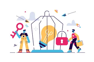 扁平化人物场景办公互联网等距ai矢量设计网页海报UI素材插画