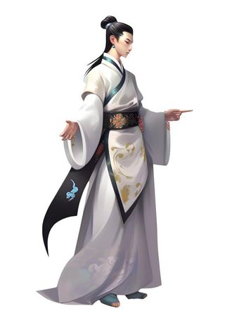 古风人物插画免抠