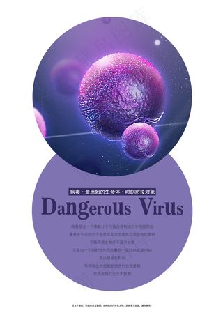 危险的病毒几何图形式
