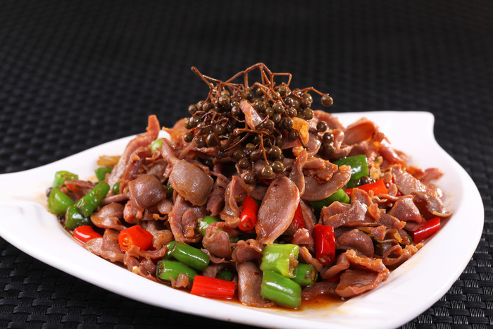 酸辣鸡胗
