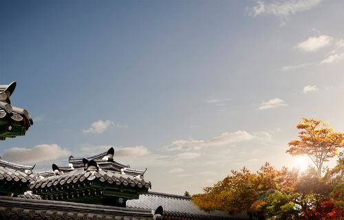  中式建筑海报PSD素材