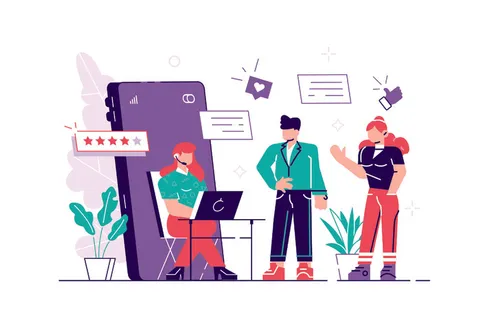 扁平化人物场景办公互联网等距ai矢量设计网页海报UI素材插画