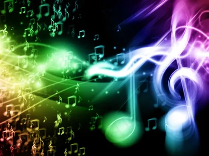 魔幻七彩音符特效高清图片