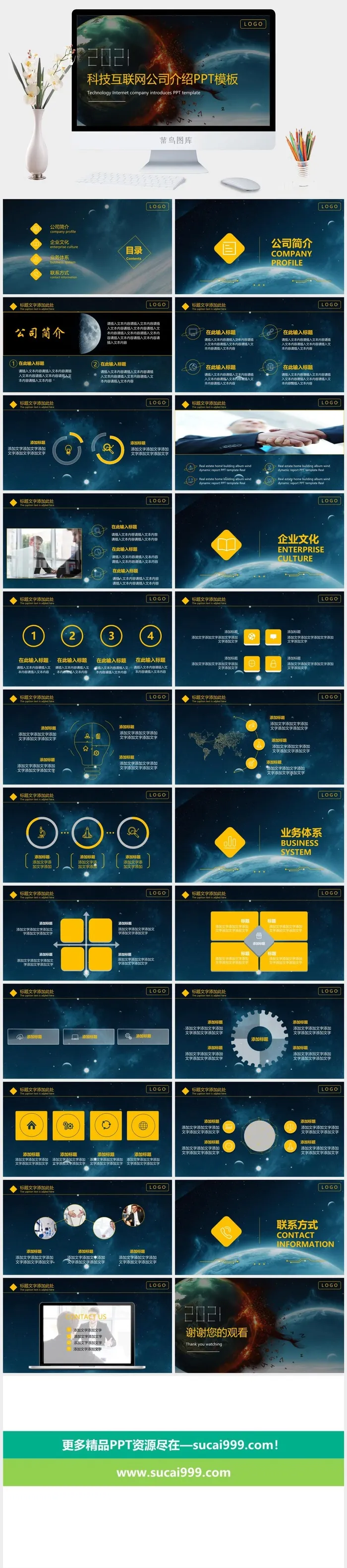 网络科技公司介绍PPT模板