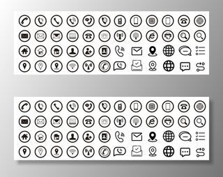 矢量名片专用图标