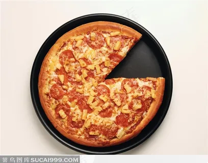 鲜肉火腿披萨