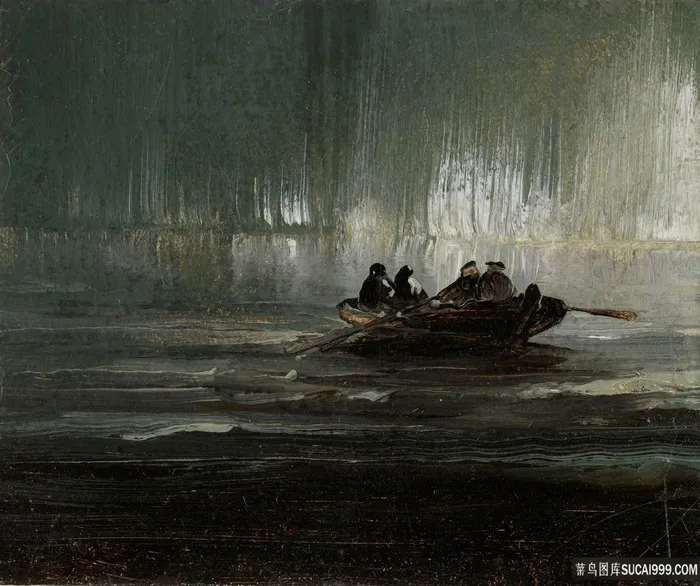 皮德·巴尔克·诺德利斯在罗巴特的四个男人面前油画图片