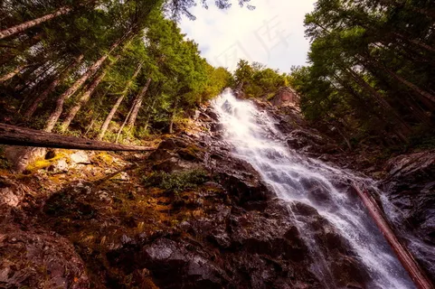 山水瀑布风景图片 山水瀑布风景图片
