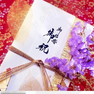 喜庆结婚-花朵与喜帖