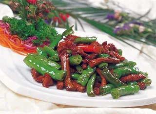 0911XC-352杭椒茶树菇炒牛柳