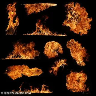 火焰形状火苗爆炸燃烧特效JPG效果图 (4)