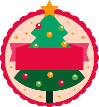 圣诞节松树装饰素材