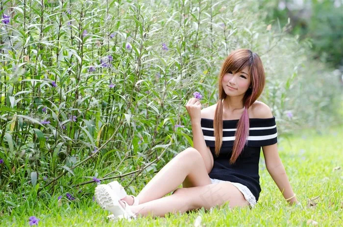 邻家女孩台大校园吴妮写真美图
