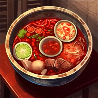 红油火锅卡通插画背景