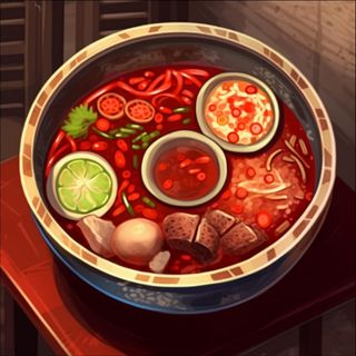 红油火锅卡通插画背景