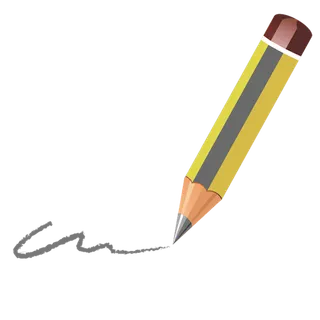 签字铅笔卡通