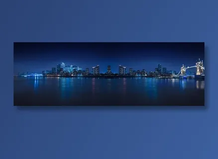 夜景 都市 蓝色 楼