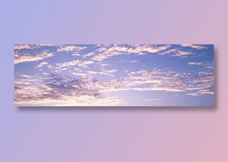 蓝天下的鱼鳞云