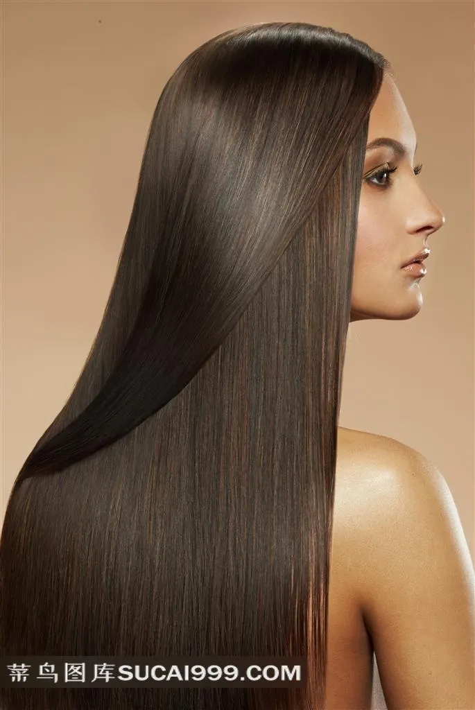 高清气质女模特柔顺秀发素材