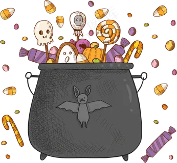 卡通万圣节节日糖果