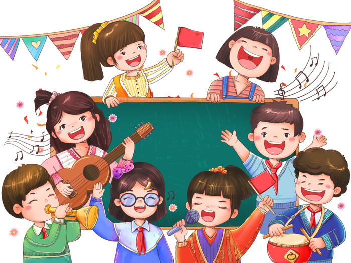 庆祝表演节目素材插画psd模版下载