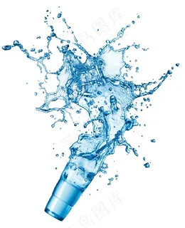 杯子里的水洒出来的水花高清图 杯子里的水洒出来的水花高清图
