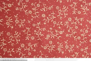 花纹布匹-白色花纹红布(1)