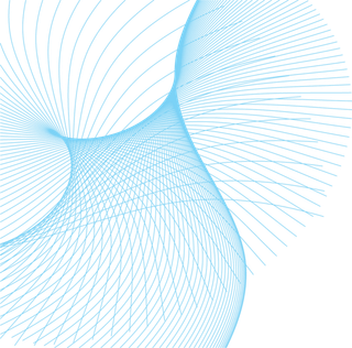 旋转线条蓝色科技kv主视觉