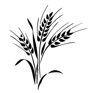 线条麦穗现代农业