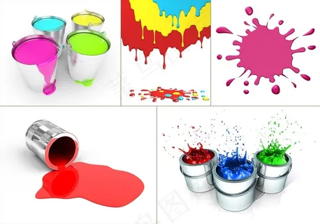 彩色油漆高清图片