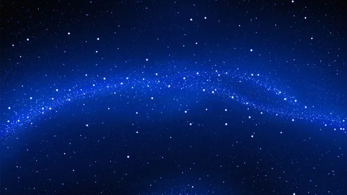 深邃静谧的蓝色星空