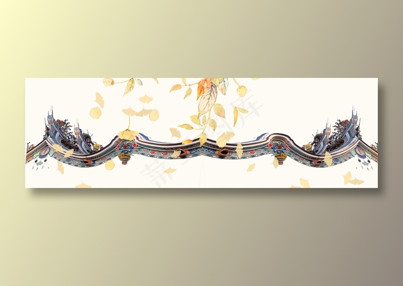 中国风水墨banner海报背景psd模版下载