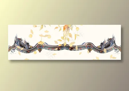 中国风水墨banner海报背景 中国风水墨banner海报背景