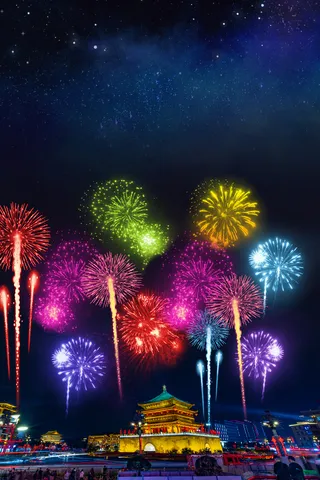 炫目烟花背景设计