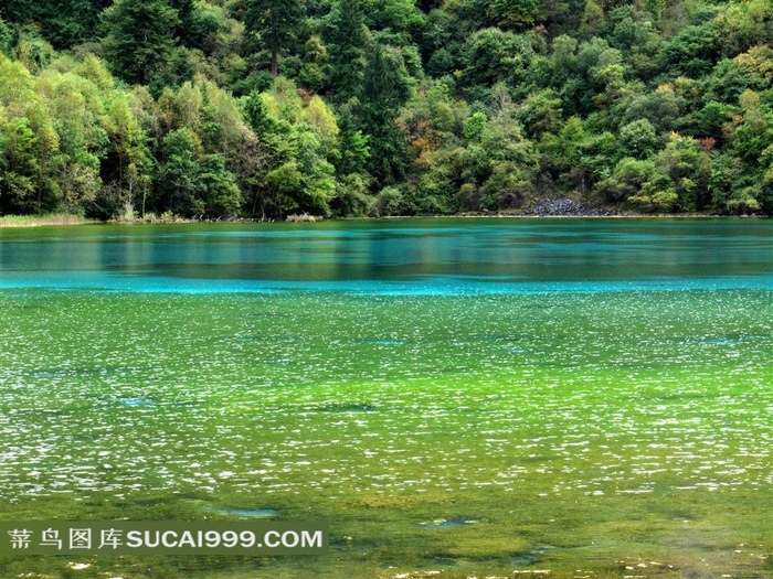 水景风光高原湖泊山林景观图片素材