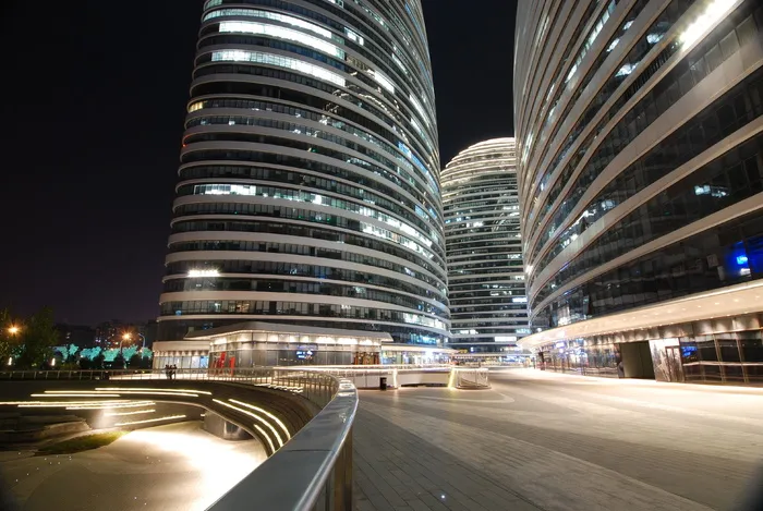 高清唯美城市夜景高楼大厦