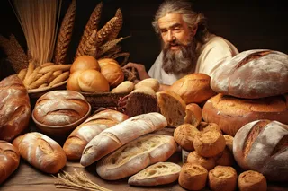 面包欧包代餐谷物食物糕点师摄影图