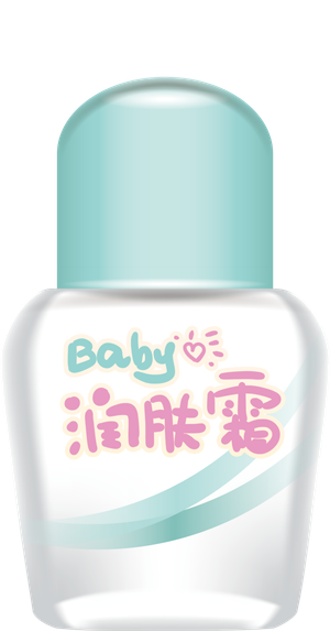 儿童润肤霜效果图