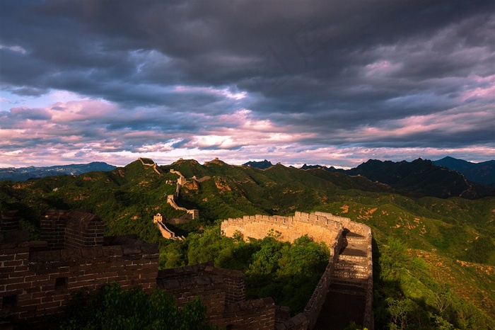 河北金山岭长城风景图片