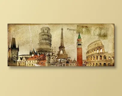 欧洲明信片复古画