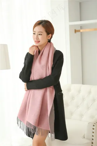 清新丝巾模特精美大图