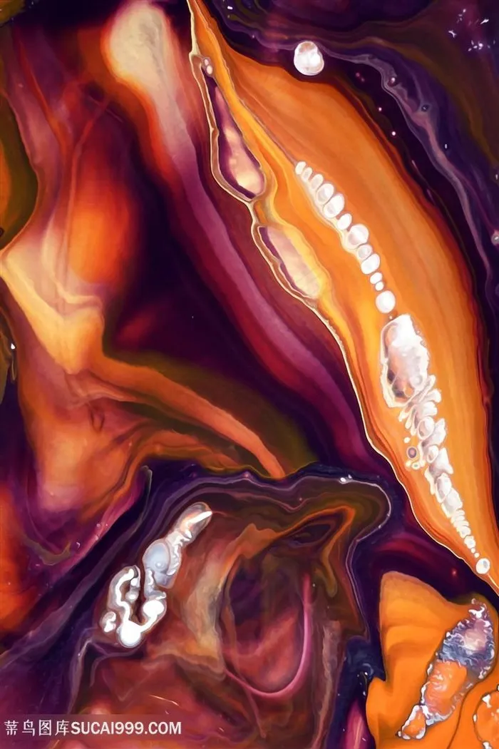 抽象时尚水彩艺术油画