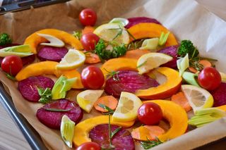 美味水果蔬菜沙拉图片