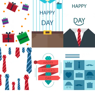卡通父亲节素材
