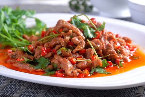 川菜湘菜高清菜谱 香菜羊柳